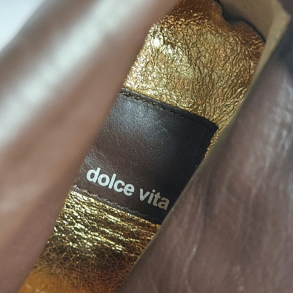 Dolce Vita Brown Suede Leather Heeled Boots - Picture 13 of 15